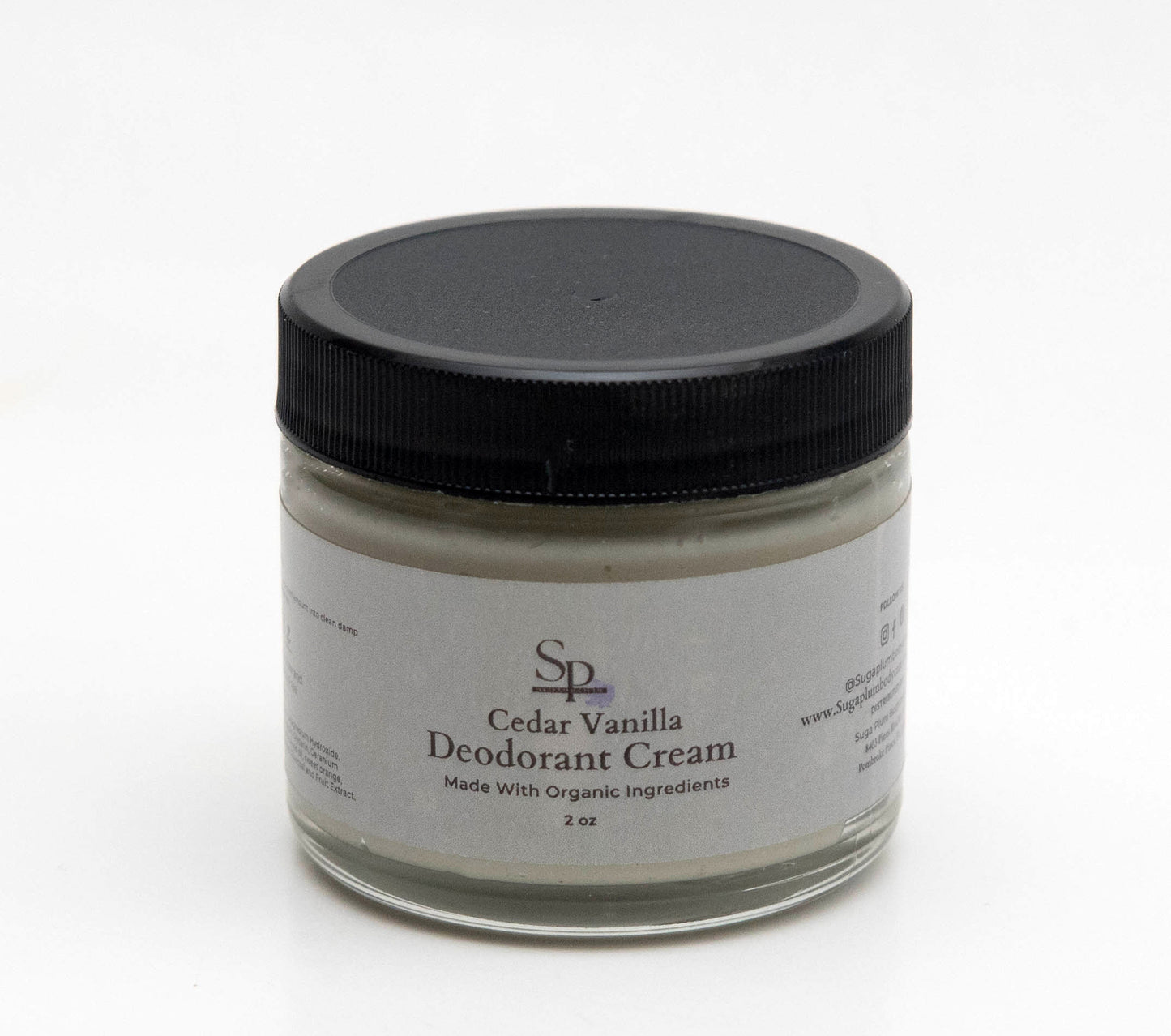 Activated Charcoal Deodorant Cream